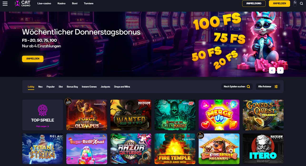 Cat Casino Bonus ohne Einzahlung Bewertung 2023